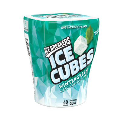ice breakers ice cubes wintergreen sugar free gum
